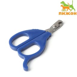 Ножницы-когтерезы малые, с упором для пальца, синие