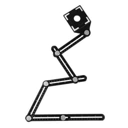 Складная линейка ТУНДРА, для позиционирования отверстий при сверлении, 6 углов, 25-45-60