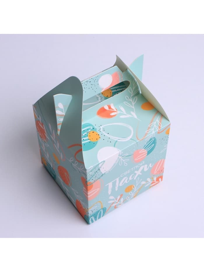 Коробка для кулича «Светлой Пасхи», 14×14×14 см