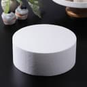 Фальш ярус для торта круглый, d=25 см, h=10 см, пенопласт, белый