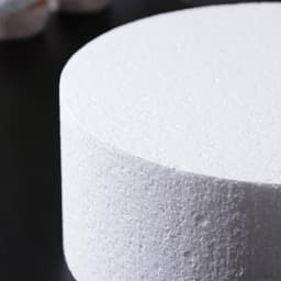 Фальш ярус для торта круглый, d=25 см, h=10 см, пенопласт, белый