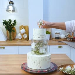 Фальш ярус для торта круглый, d=25 см, h=10 см, пенопласт, белый