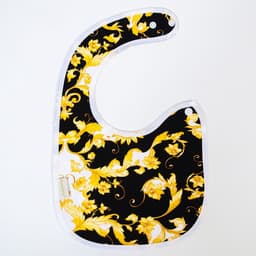 Нагрудник/слюнявчик для кормления M&B «Lux Style» на кнопке