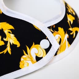 Нагрудник/слюнявчик для кормления M&B «Lux Style» на кнопке