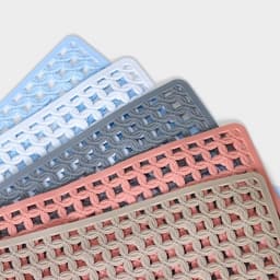 Коврик противоскользящий в ванну Доляна «Клеточка», на присосках, 50×50 см, МИКС