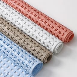 Коврик противоскользящий в ванну Доляна «Клеточка», на присосках, 50×50 см, МИКС