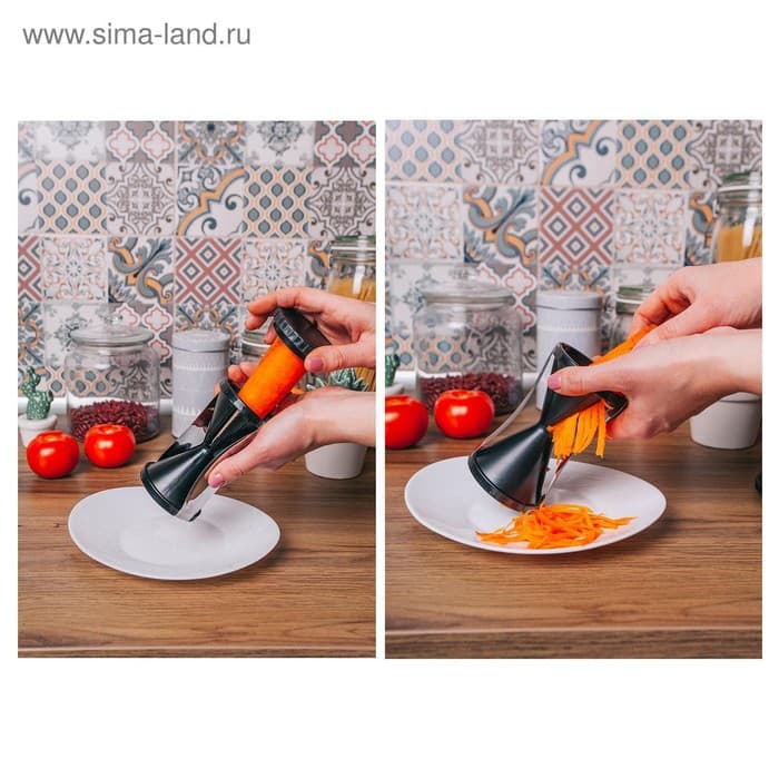 Овощерезка соломкой Доляна, 7×7×13 см, МИКС