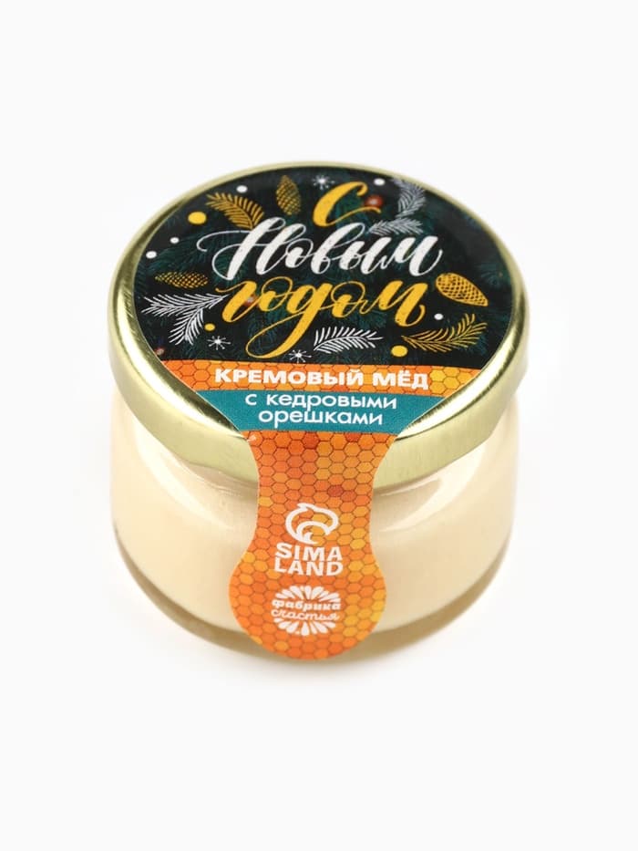 Мёд муссовый «С Новым годом», с кедровым орехом, 30 г
