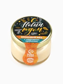 Мёд муссовый «С Новым годом», с кедровым орехом, 30 г
