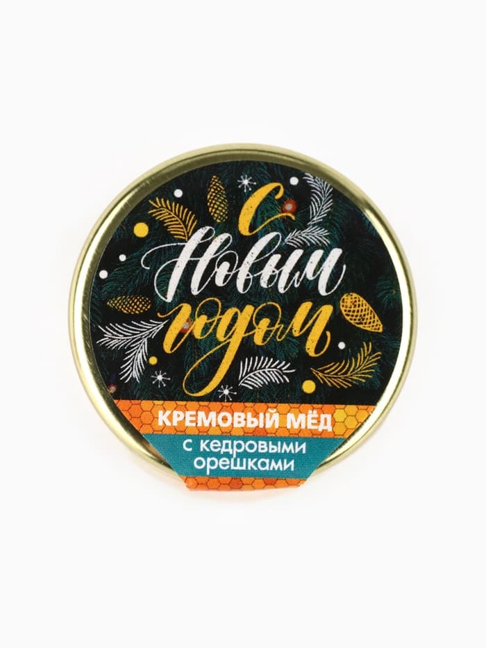 Мёд муссовый «С Новым годом», с кедровым орехом, 30 г