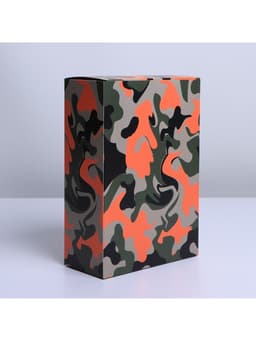 Коробка подарочная складная, упаковка, «Милитари», 16×23×7.5 см