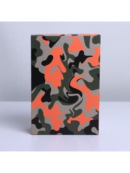 Коробка подарочная складная, упаковка, «Милитари», 16×23×7.5 см