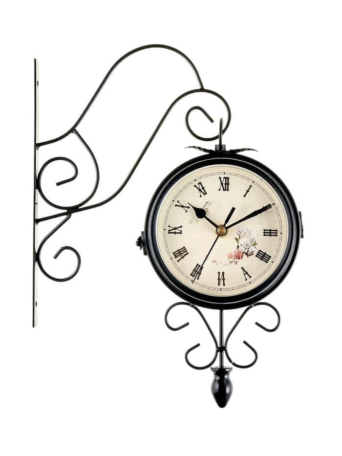 Часы настенные интерьерные «Весенние», двусторонние, на подвесе, плавный ход, 30×48 см, циферблат d=17 см, от батареек 2×АА