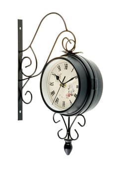 Часы настенные интерьерные «Весенние», двусторонние, на подвесе, плавный ход, 30×48 см, циферблат d=17 см, от батареек 2×АА