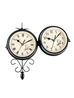 Часы настенные интерьерные «Весенние», двусторонние, на подвесе, плавный ход, 30×48 см, циферблат d=17 см, от батареек 2×АА