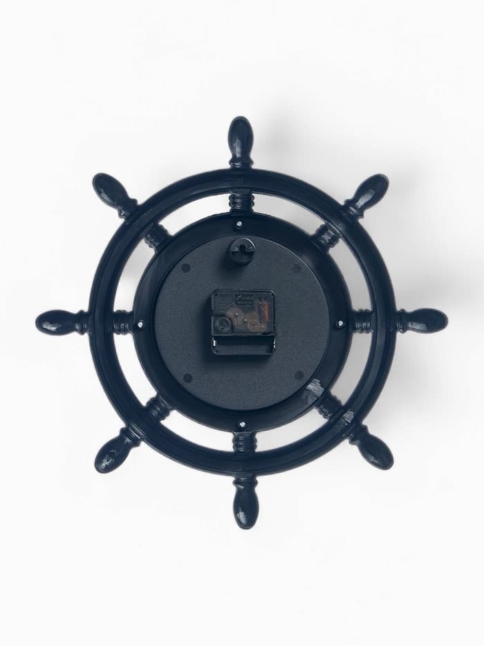 Часы настенные «Штурвал», серия: Море, плавный ход, d=35 см, коричневые