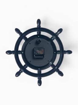 Часы настенные «Штурвал», серия: Море, плавный ход, d=35 см, коричневые