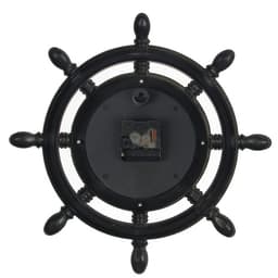 Часы настенные «Штурвал», серия: Море, плавный ход, d=35 см, коричневые