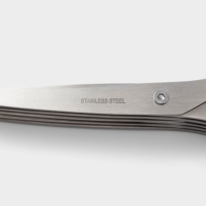 Ножницы кухонные для зелени Доляна «Кольца», 19 см, голубые