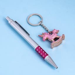 Набор подарочный, 2 предмета: ручка, брелок-единорог, МИКС