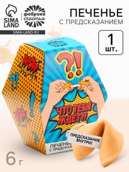 Печенье с предсказанием «Что тебя ждёт?», 1 шт.