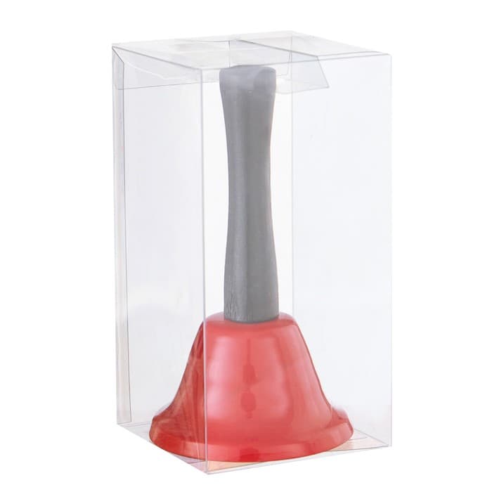 Колокольчик настольный Candy, красный, 12×6.5 см