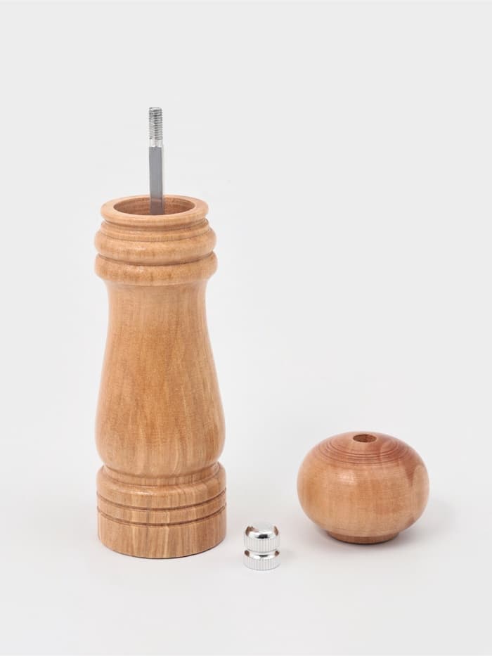 Мельница для специй Доляна «Дуновение леса», 15×4.5 см, керамический механизм, бежевая