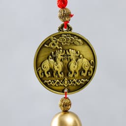 Колокольчик подвесной «Кирины», 1 колокол, d=2.5 см, 37×5 см