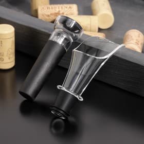 Набор для вина Доляна Crystal wine, 2 предмета: пробка, аэратор, пластик