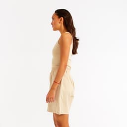 Майка домашняя женская MINAKU: Home collection, бежевая, размер 42