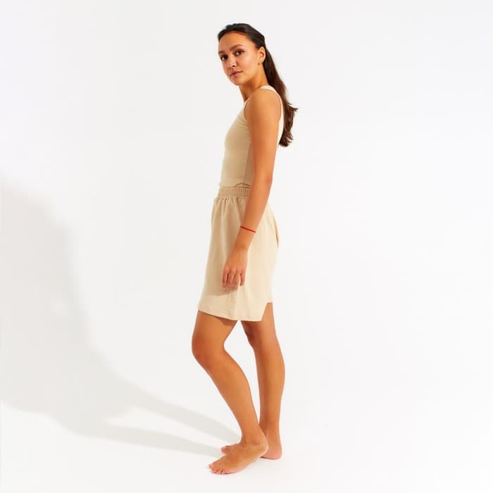 Шорты домашние женские MINAKU: Home collection, бежевые, размер 42