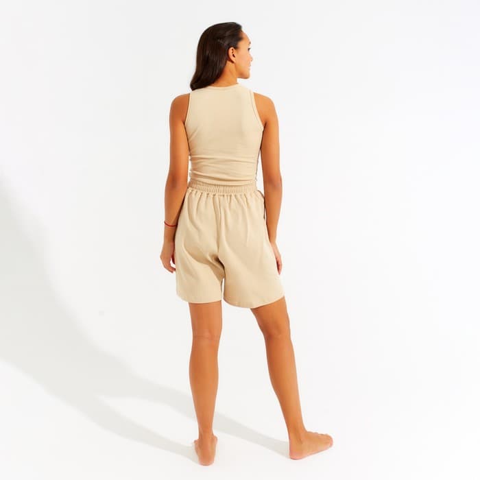 Шорты домашние женские MINAKU: Home collection, бежевые, размер 42