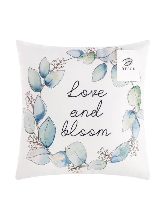 Подушка декоративная «Этель» Love and bloom, 40×40 см, велюр