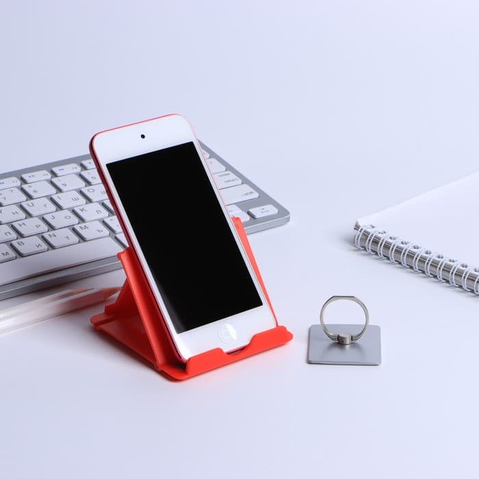 Подарочный набор, подставка для телефона и кольцо на чехол «Самому храброму. 23 февраля»