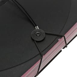 Папка - органайзер для хранения документов, А4, 24 отделения, 800 мкм, Calligrata, на резинке, черный