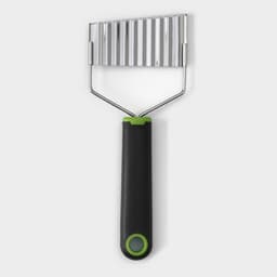 Нож для фигурной нарезки Доляна Lime, 20 см, нержавеющая сталь, чёрный