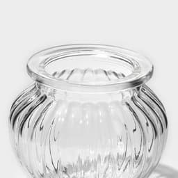 Банка для сыпучих продуктов Доляна «Галерея», 300 мл, 9.5×13 см, стекло, прозрачная