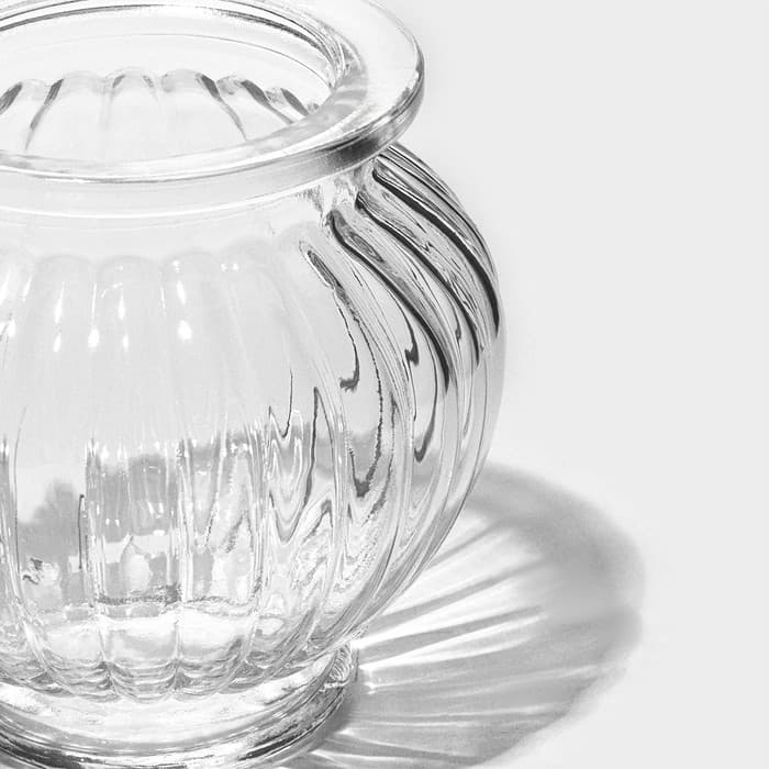 Банка для сыпучих продуктов Доляна «Галерея», 300 мл, 9.5×13 см, стекло, прозрачная