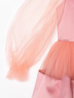 Платье нарядное для девочки KAFTAN, персиковое, рост 86-92 см