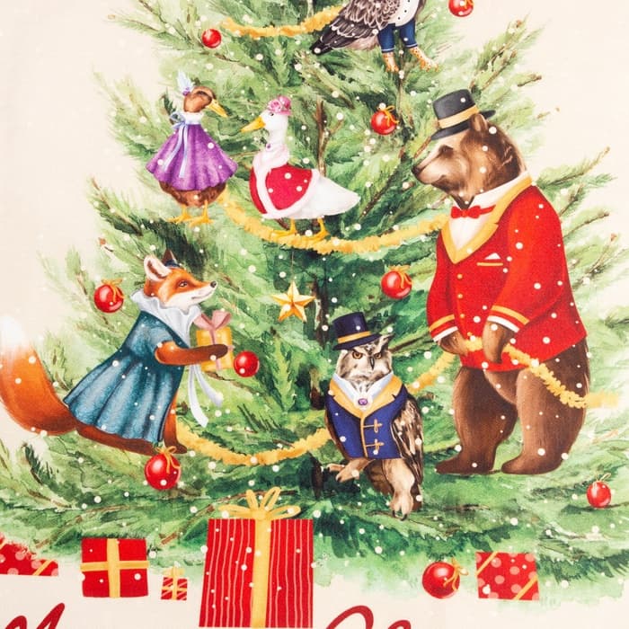 Полотенце кухонное новогоднее «Этель» Noble Christmas, 40×73 см, 100% хлопок, саржа 190 г/м²