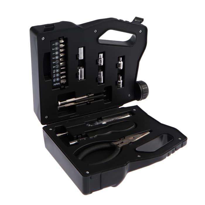 Набор инструментов ТУНДРА, подарочный пластиковый кейс «Канистра», 21 предмет