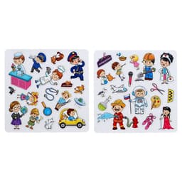 Магнитная книжка-игрушка «Профессии», 8 стр., с мешочком