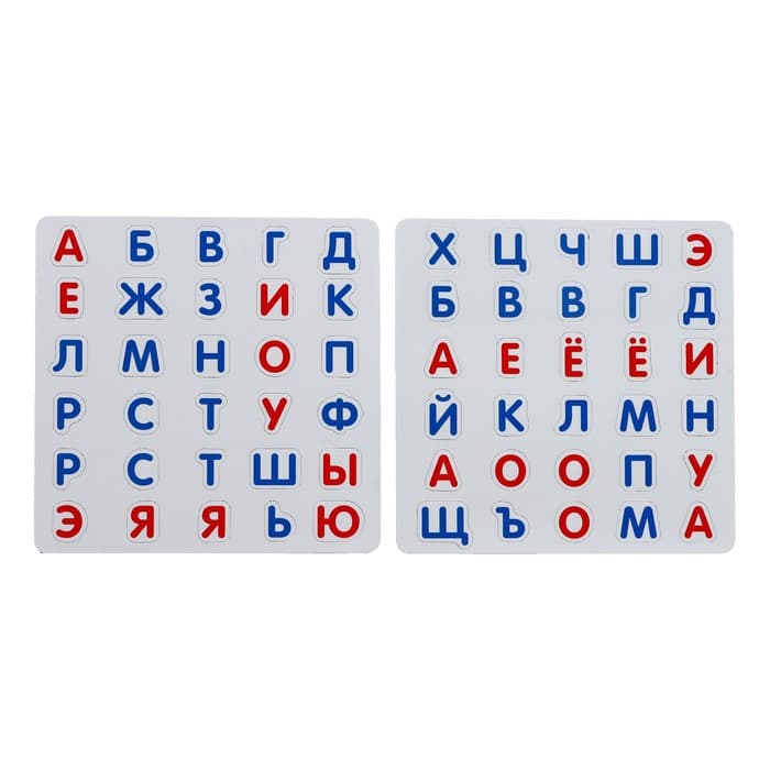 Книга «Магнитный букварь», 60 магнитов, с мешочком, 8 стр.