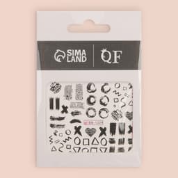 Слайдеры для ногтей «Творческий беспорядок», чёрные