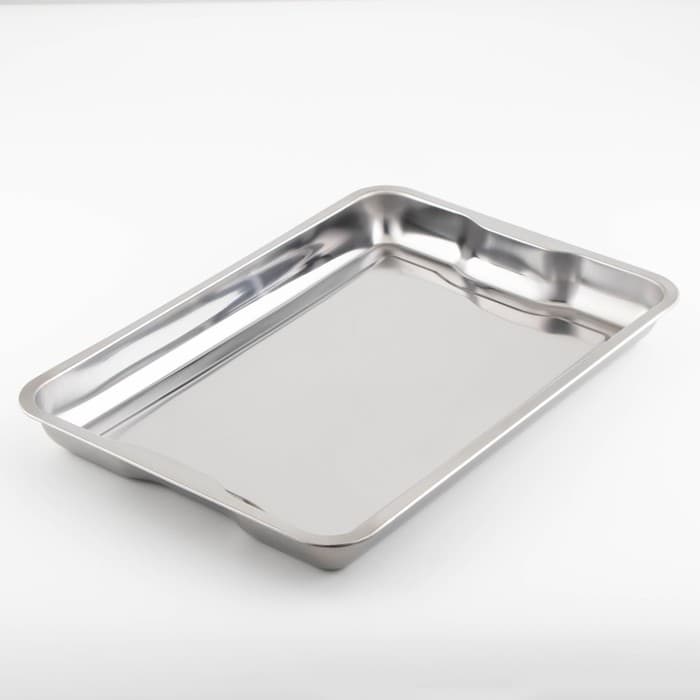 Поднос, 49×34×4.5 см, 430 сталь, нержавеющая сталь, серебристый