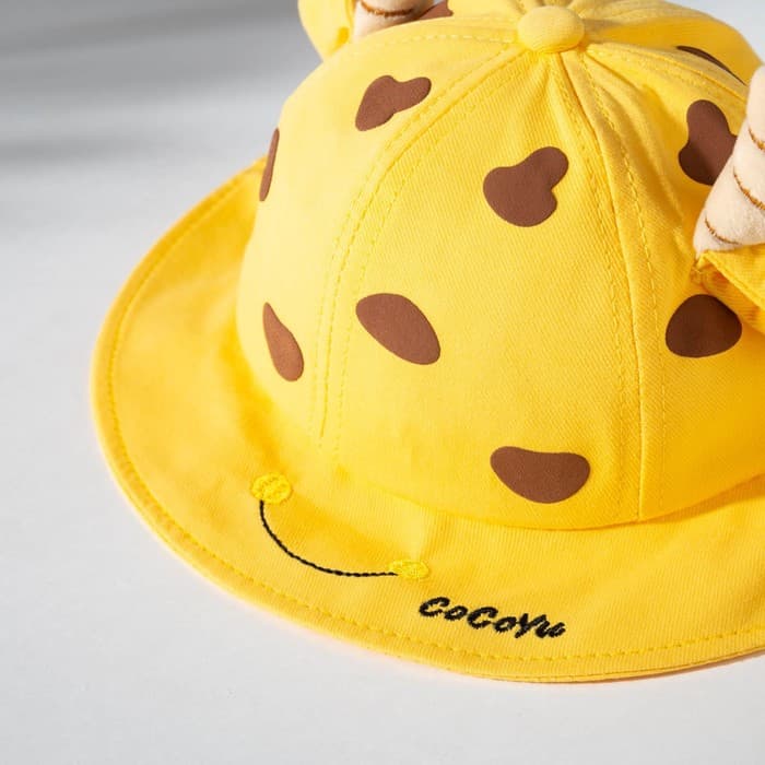 Панама для девочки MINAKU «Коровка», размер 50, жёлтая