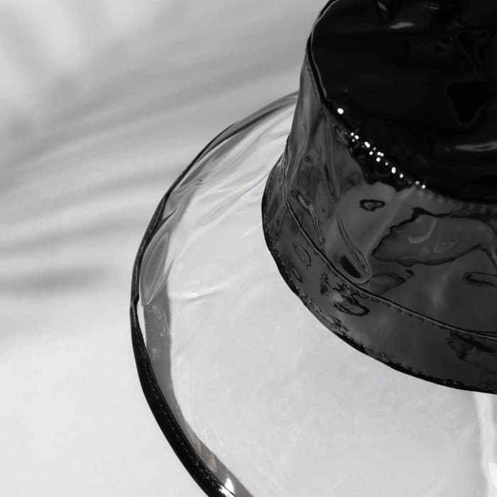 Панама женская MINAKU, чёрная, размер 56-58, ПВХ