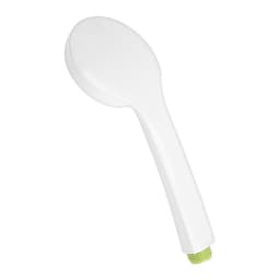 Лейка для душа ZEIN Z0207, 1 режим, пластик, белая, с, зелёная, вставка