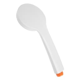 Лейка для душа ZEIN Z0208, 1 режим, пластик, белая, с, оранжевая, вставка