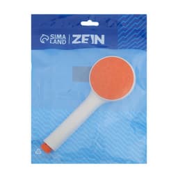 Лейка для душа ZEIN Z0208, 1 режим, пластик, белая, с, оранжевая, вставка